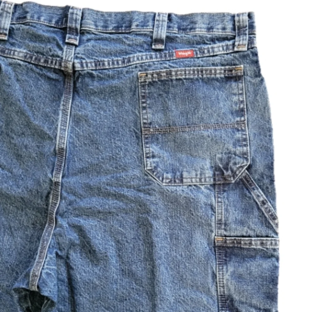 Wrangler Blue Jean Shorts With Relaxed Fit Size 44